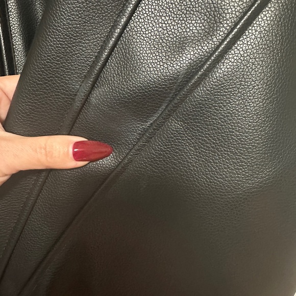 KHY by Kylie Jenner Cropped Faux Leather Bomber Jacket - Picture 8 of 13